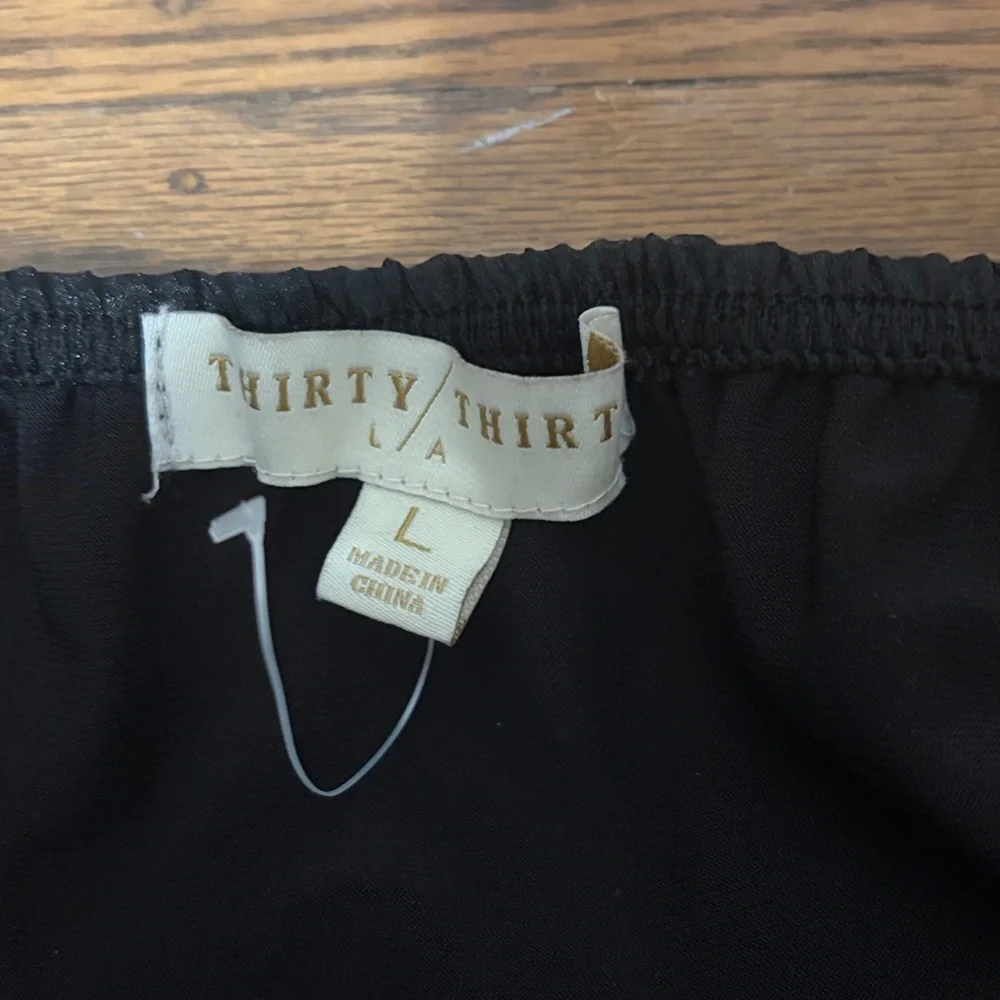 Thirty Thirty Elegant Black Halter Bodysuit Size L - Picture 6 of 8